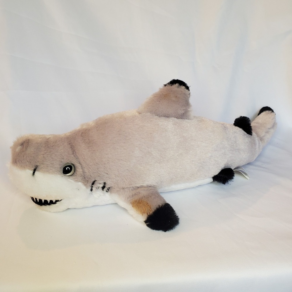 Seaworld Shark‎ Stuffed Animal Plush Gray Balck Tip Plush 2015